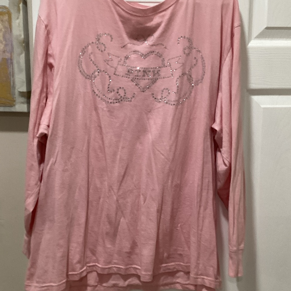 PINK Victoria's Secret Soft Pink V-Neck Top